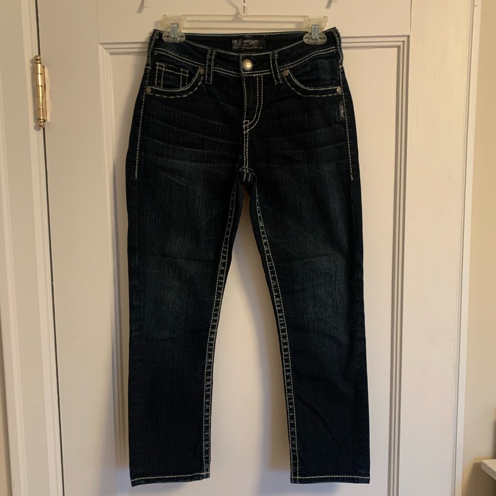 Silver Suki Capri Jeans